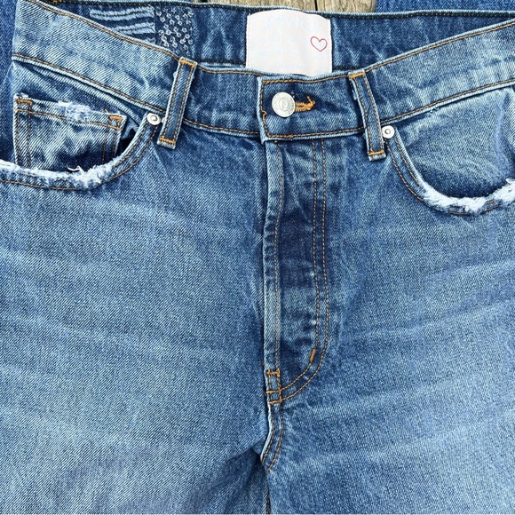 Revice Straight Leg Button Fly High Waist Medium Wash Jeans Size 27 - Picture 3 of 10